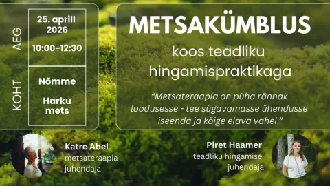 Metsakümblus koos teadliku hingamispraktikaga
