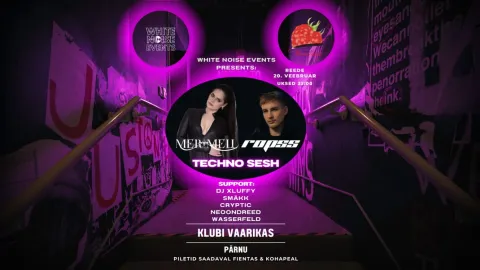 Techno Sesh VOL.1 | Merimell | R0pss | Xluffy| Wasserfeld | Neoondreed ja teised @ Klubi Vaarikas, Pärnu - 20. Veebruar, 2026