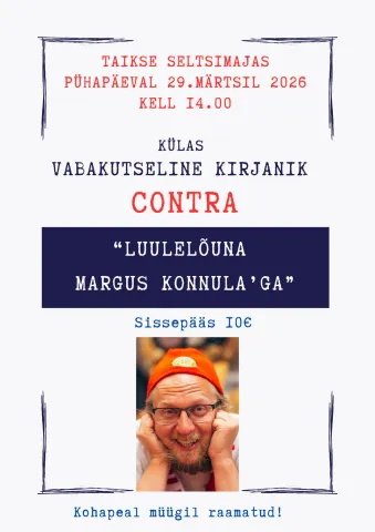 Luulelõuna Margus Konnula'ga - külas vabakutseline kirjanik CONTRA