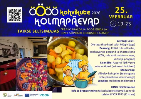 ÖÖÖÖkohvikute kolmapäev Taikse seltsimajas