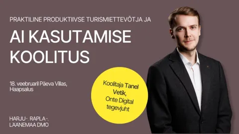 AI praktiline kasutamine turismiettevõtte kasvu ja ekspordivõimekuse suurendamiseks