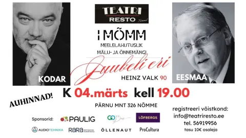 MÕMM I osa Heinz Valk 90 Juubeli eri (meelelahutuslik õnne- ja mälumäng)