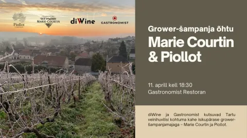Marie Courtin & Piollot – Grower-šampanja õhtu