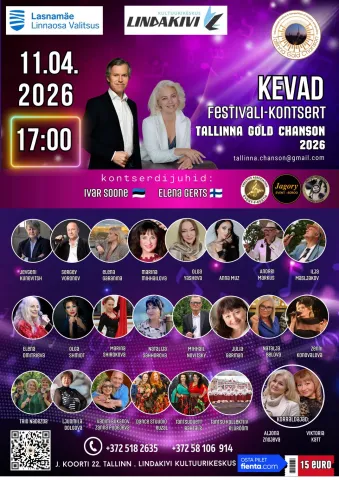 Kevad festival-kontsert «𝐓𝐚𝐥𝐥𝐢𝐧𝐧𝐚 𝐆𝐨𝐥𝐝 𝐂𝐡𝐚𝐧𝐬𝐨𝐧»-2026