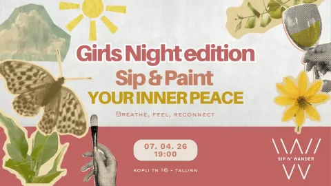 ✨ Sip & Paint Your Inner Peace — Girls Night Edition 🌷