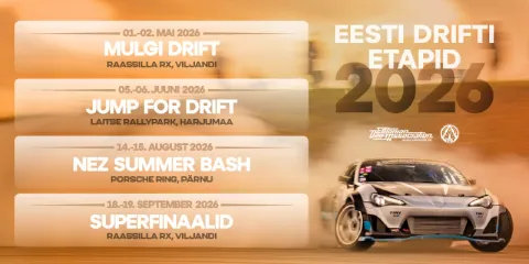 Eesti Drifti Hooajapilet: 4 etappi