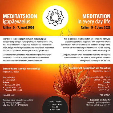 Seminar "Meditatsioon igapäeva elus"