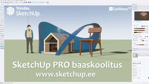 SketchUp Pro baas-koolitus 4., 5. ja 7. mail 2026