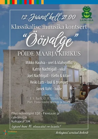🌟Klassikalise muusika kontsert "ÖÖVALGEL" 🌟