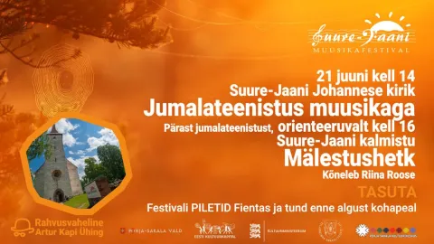 Jumalateenistus muusikaga, mälestushetk kalmistul. 29. Suure-Jaani Muusikafestival