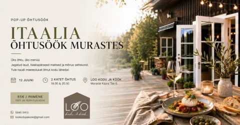 Itaalia õhtusöök Murastes