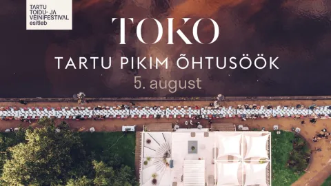Tartu pikim õhtusöök Emajõe kaldal 5.08