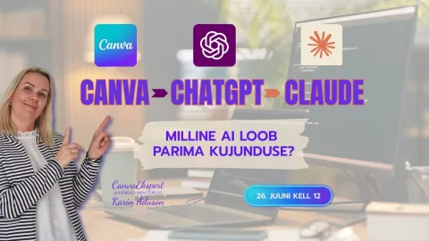 Canva, ChatGPT või Claude: milline AI loob parima kujunduse?
