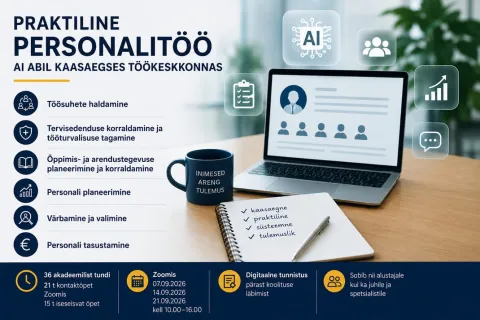 Personalitöö võtmeoskused AI ajastul. Koolitaja Egle Saska