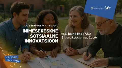 Magistriõppe infotund: inimesekeskne sotsiaalne innovatsioon