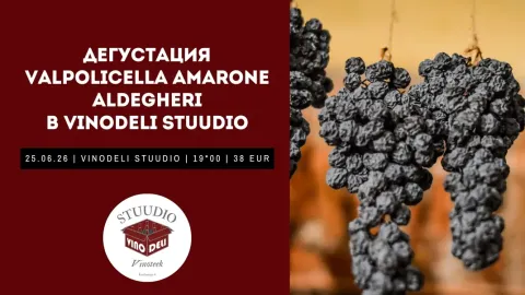 Дегустация Valpolicella Amarone Aldegheri — в VinoDeli Stuudio (25.06.26)