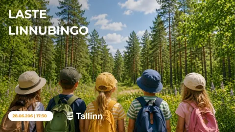 Linnubingo lastele Löwenruhi pargis