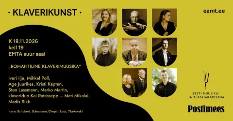 Pianistide gala „Romantiline klaverimuusika“