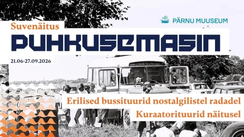 Suvenäituse "Puhkusemasin" bussituur kuraatoriga (Kabli)