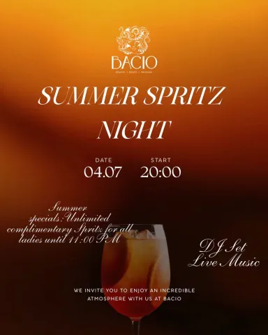 ☀️🍹 SUMMER SPRITZ NIGHT 🍹☀️