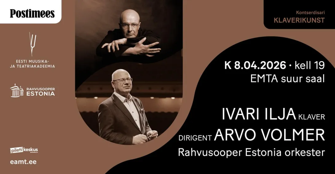Ivari Ilja (klaver), RO Estonia orkester, dirigent Arvo Volmer