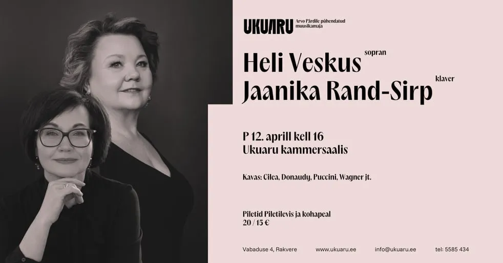 Heli Veskus ja Jaanika Rand-Sirp Ukuarus