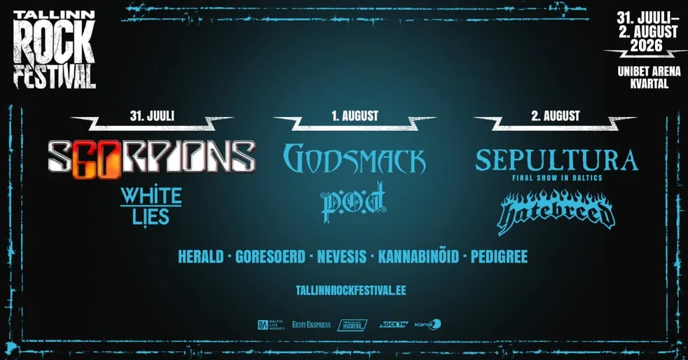 Day 2 - GODSMACK (USA), P.O.D. (USA | Tallinn Rock Festival 2026