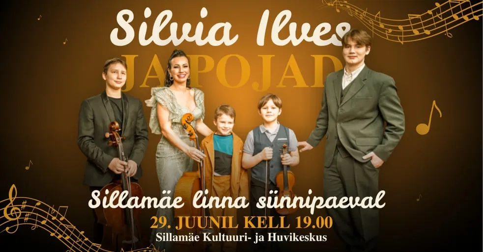 Sillamäe linna sünnipäeva kontsert: Silvia Ilves ja Pojad