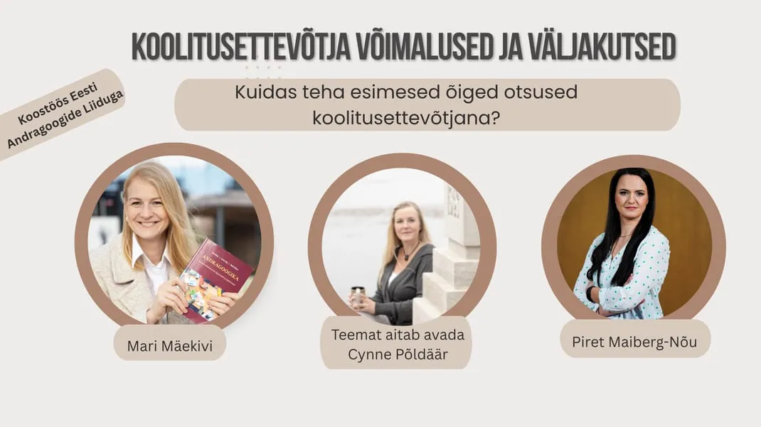 Tasuta veebinar: Koolitusettevõtja võimalused ja väljakutsed
