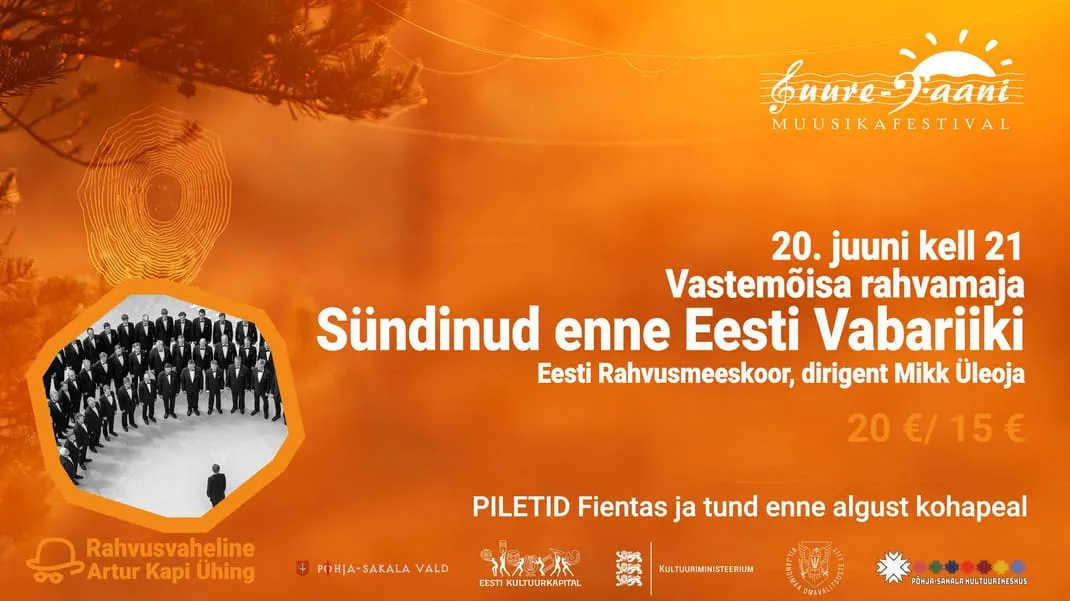 Eesti Rahvusmeeskoor "Sündinud enne Eesti Vabariiki". 29. Suure-Jaani Muusikafestival