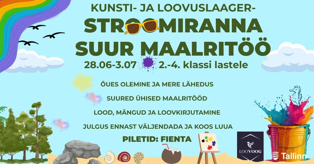 Kunsti-ja loovuslaager: "Suur Stroomiranna maalritöö"