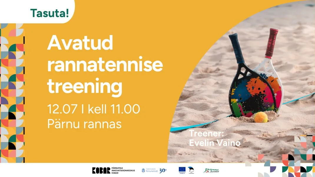 Tasuta avatud rannatennise treening