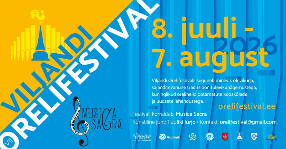 Õnnitluskaart Euroopast. Viljandi Orelifestival 2026