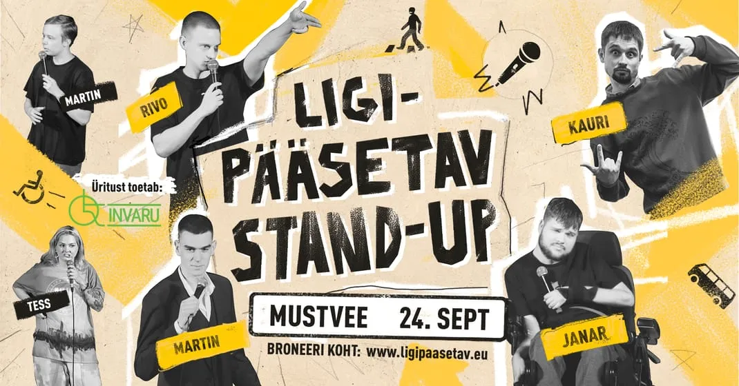 Mustvee TASUTA komöödia õhtu: “Ligipääsetav stand-up”