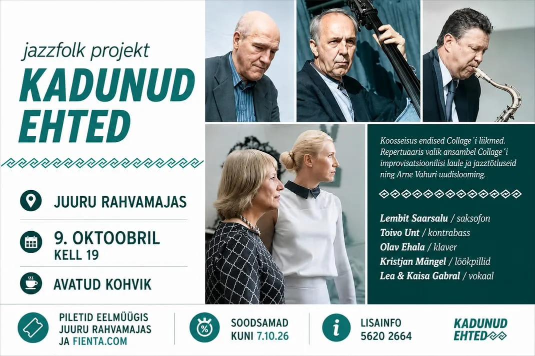 "Kadunud ehted" Lea ja Kaisa Gabral, Lembit Saarsalu, Olav Ehala, Toivo Unt, Kristjan Mängel